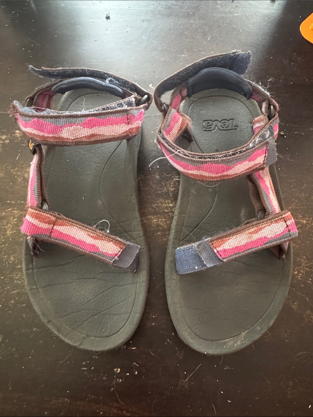 Teva Kids Strappy Sandals in Pink and Navy
